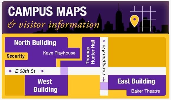 image linking to Hunter Continuing Education campus maps and visitor information